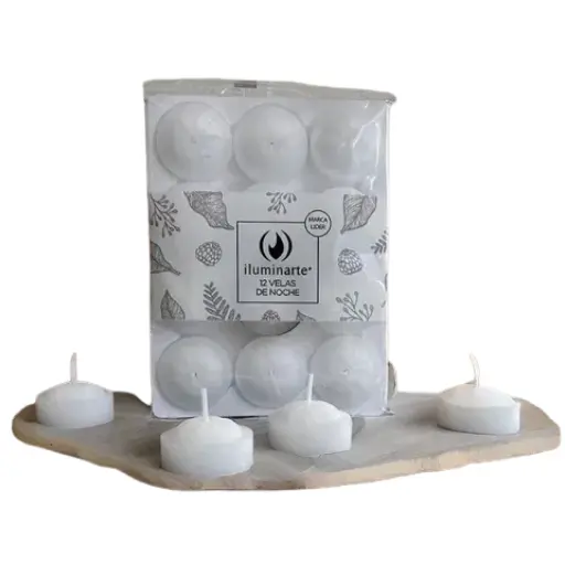 Pack x12 velas de noche aromanza